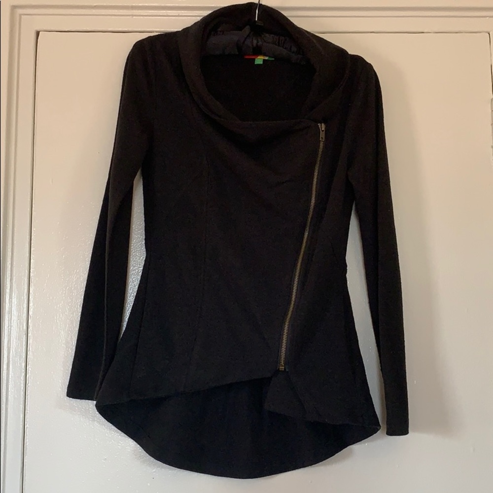 ModCloth Zip Up Cowl Neck Jacket
